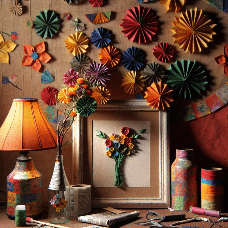 best recycled materials for unique DIY home decor