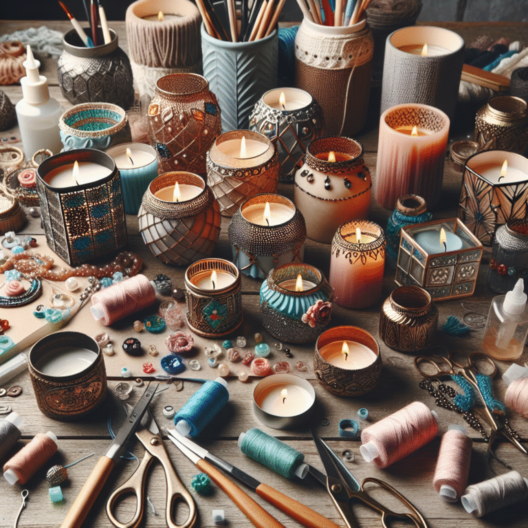 Stylish DIY Candle Holders and Creative Crafts
