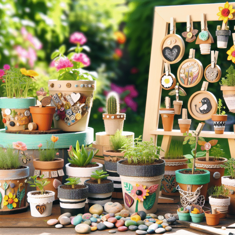 DIY Planters and Garden Crafts for a Green Thumb