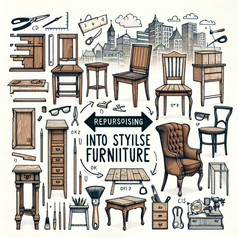 repurpose old chairs into stylish furniture