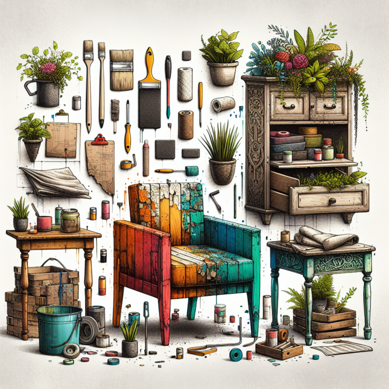 how to upcycle old furniture at home