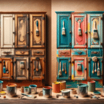 Revitalizing Old Cabinets with Paint and Unique Decor