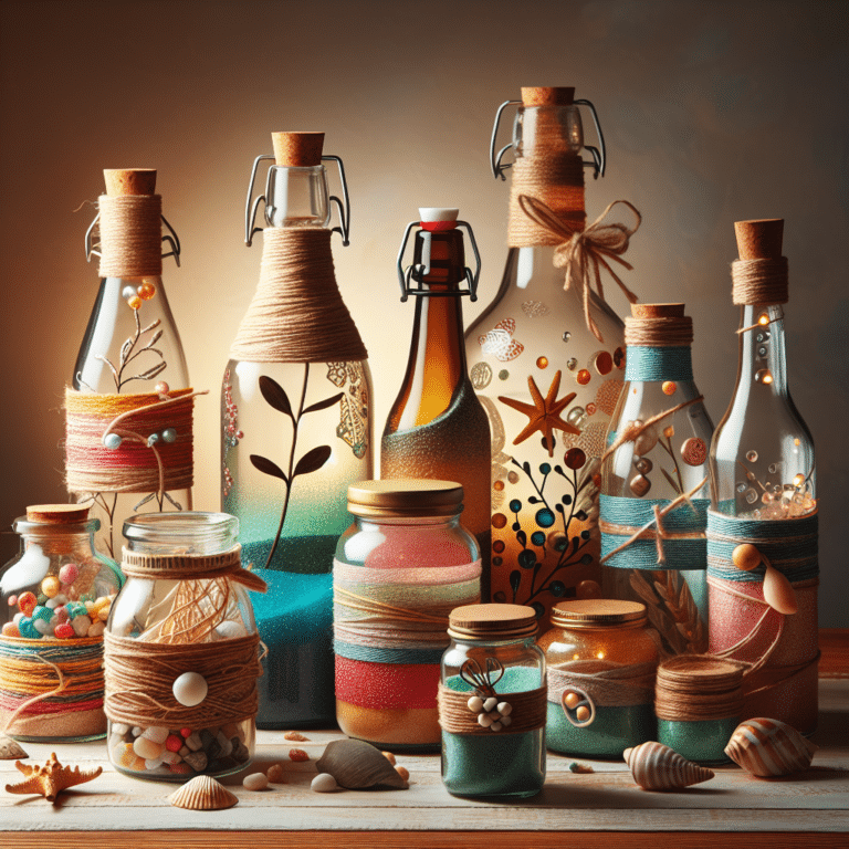 DIY Decorative Jars and Bottles for Stylish Storage Solutions
