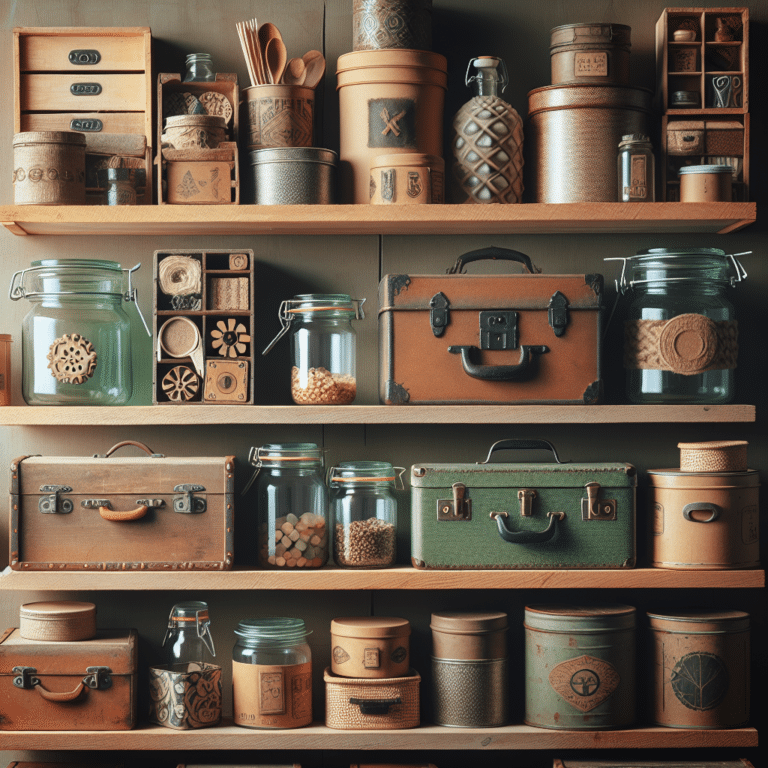 Upcycling Containers for Stylish Storage Solutions