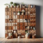 repurpose old drawers for storage