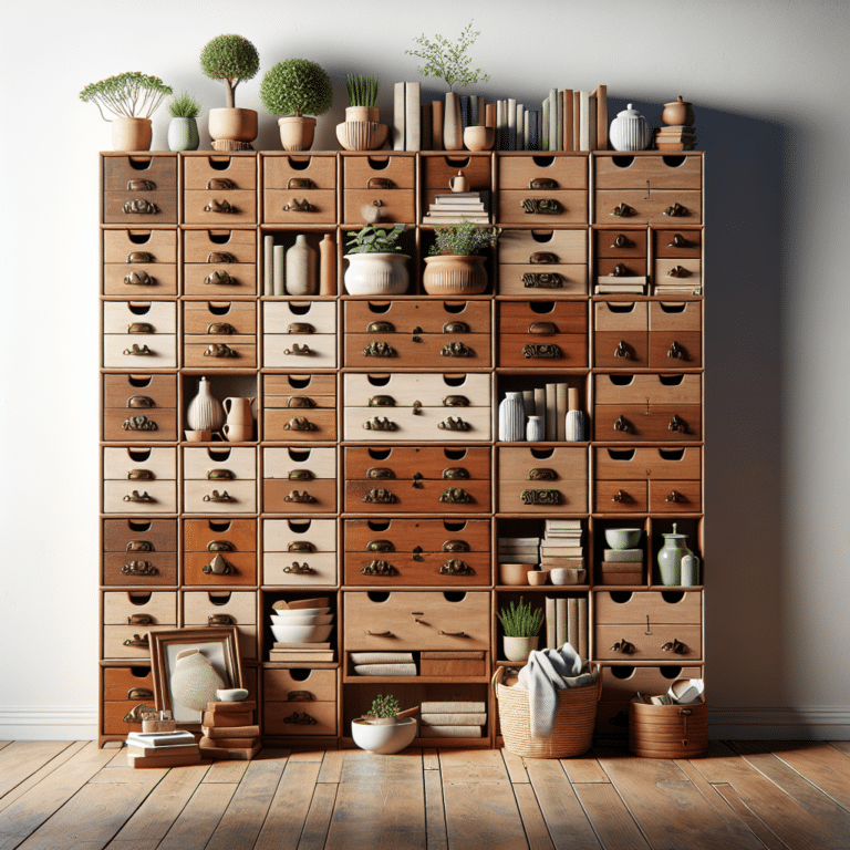 repurpose old drawers for storage