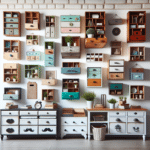 repurpose old drawers for storage