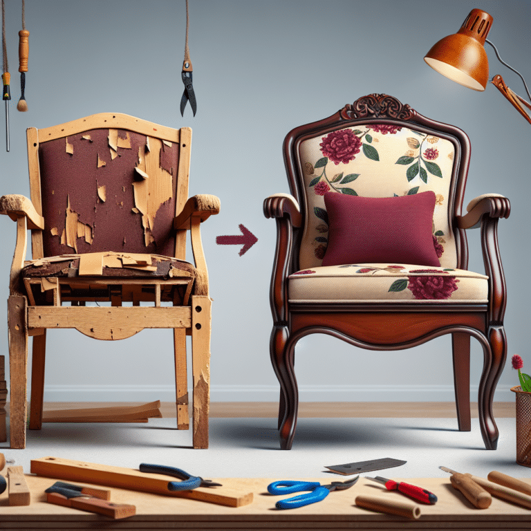 repurpose old chairs into stylish furniture