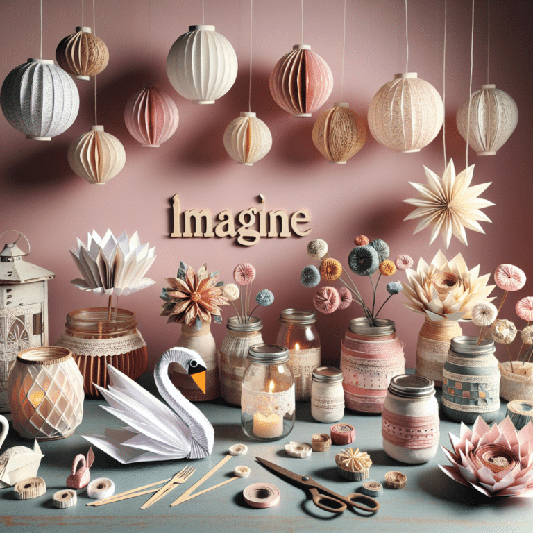 Handmade Decor Using Paper and Fabric: Simple and Stylish