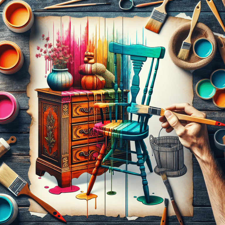 painting old furniture for modern look