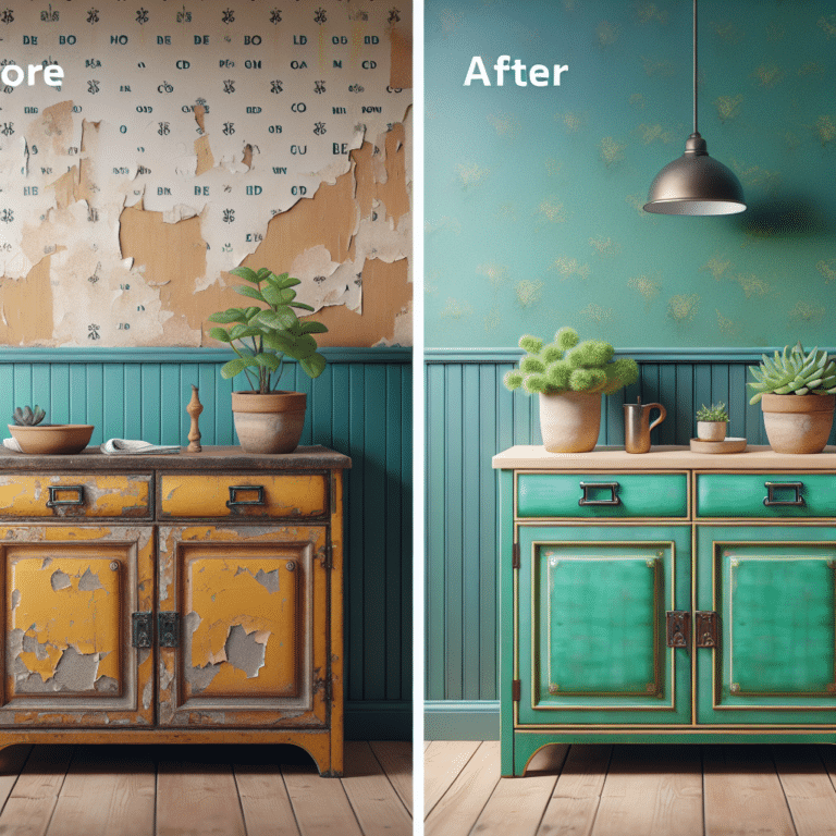 restore old cabinets with paint and decor