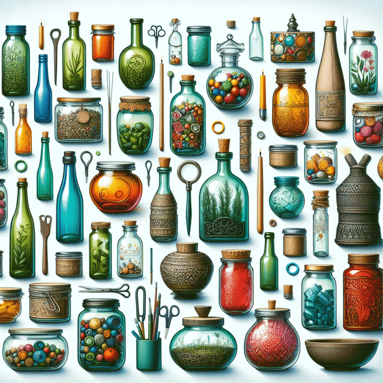 Repurposing Recycled Jars and Bottles for Unique Crafts