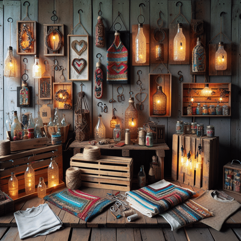 Transforming Recycled Items into Beautiful Home Decor