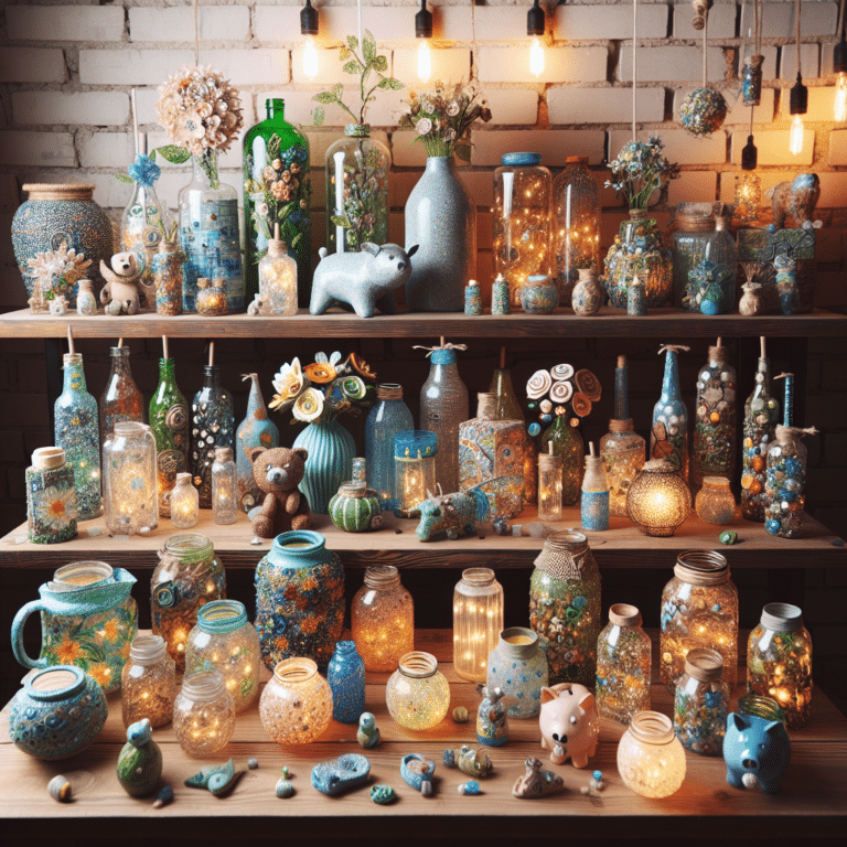 Repurposing Recycled Jars and Bottles for Unique Crafts