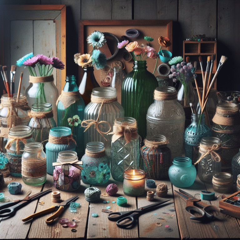 Repurposing Recycled Jars and Bottles for Unique Crafts